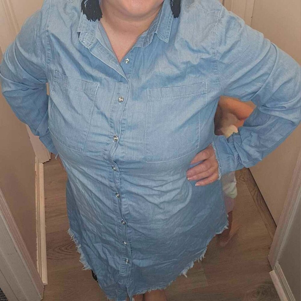 Blue Jean Style Dress, Jacket, Cardigan, Shirt. NEW